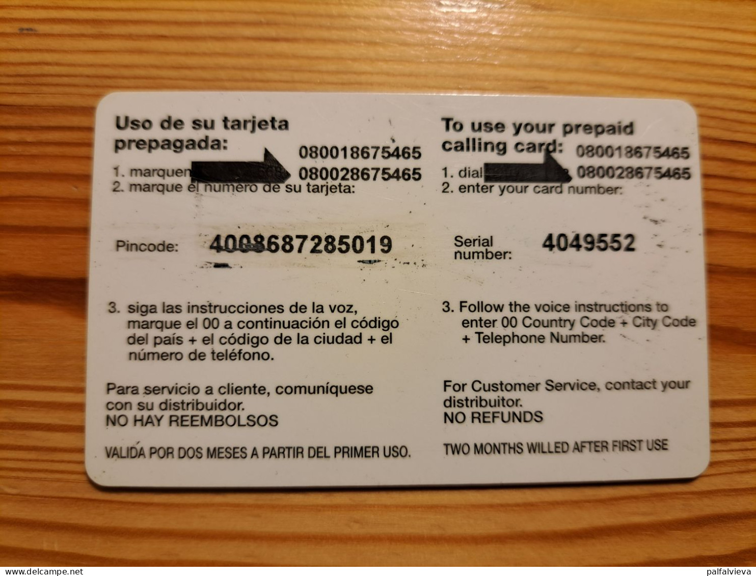 Prepaid Phonecard Spain, International Prepaid Calling Card - Shark - Sonstige & Ohne Zuordnung