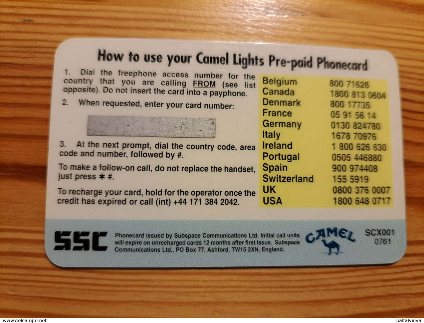 Prepaid Phonecard United Kingdom, SSC - Cigarette, Camel, Tucan - [ 8] Ediciones De Empresas