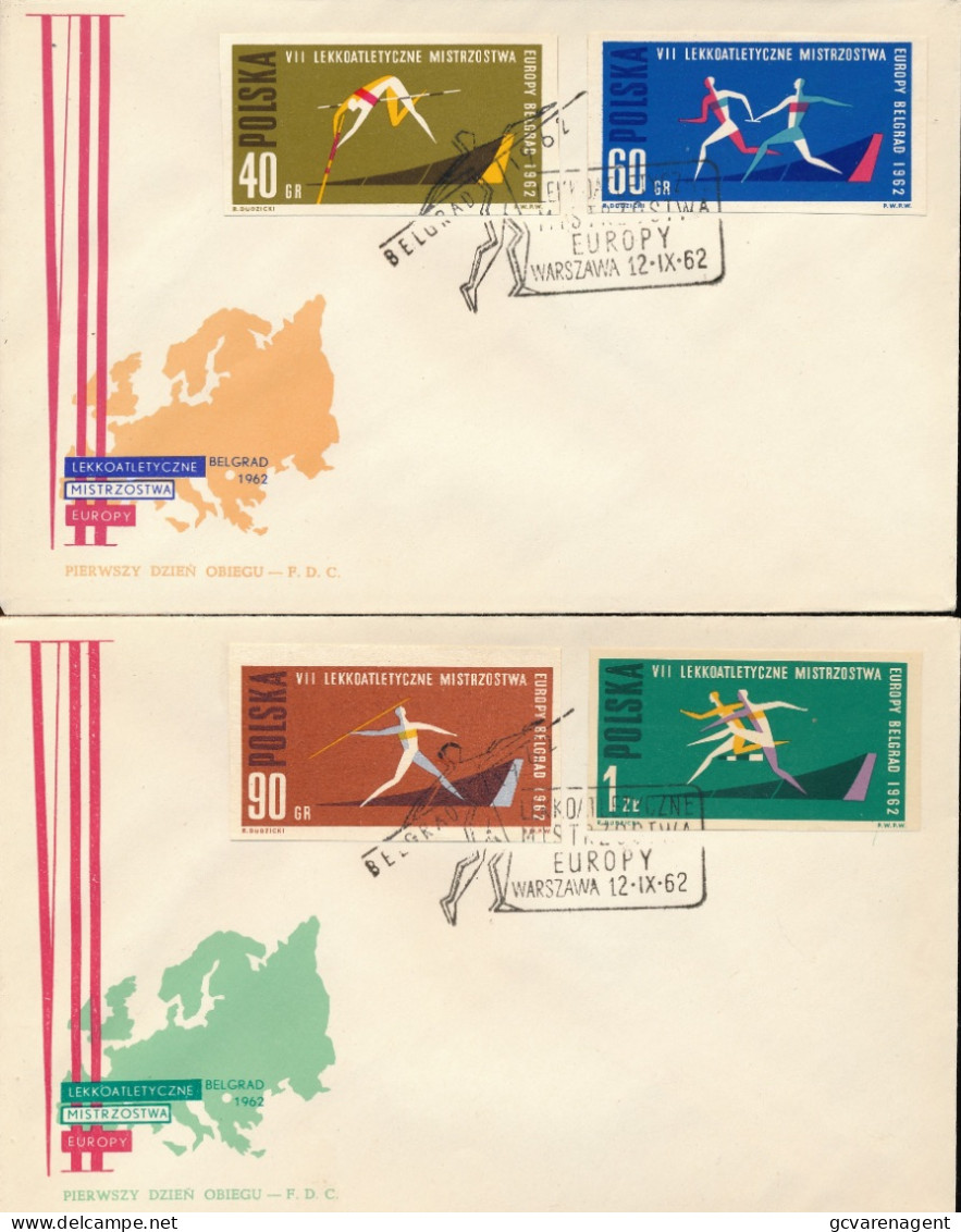 4 COVERS  EUROPEJSKIE IGRZYSKA KOLARSKIE 1962   2 SCANS - Lettres & Documents