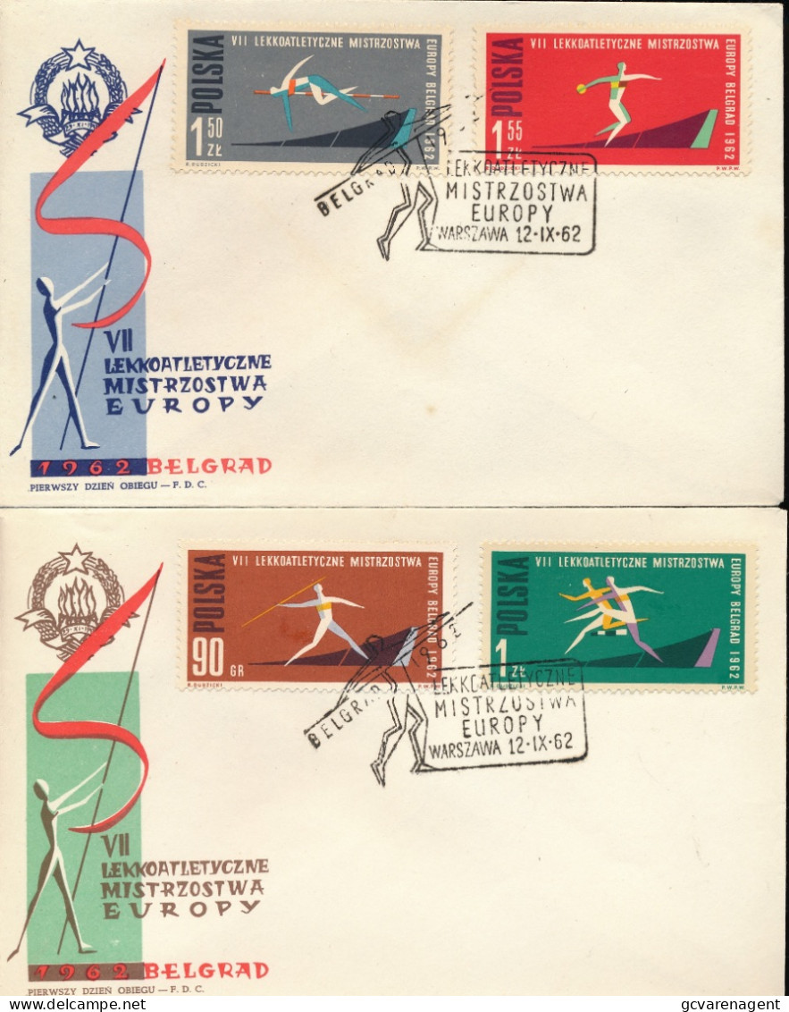 4 COVERS  EUROPEJSKIE IGRZYSKA KOLARSKIE 1962   2 SCANS - Lettres & Documents