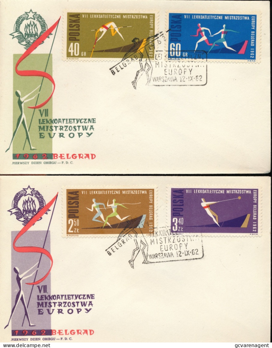 4 COVERS  EUROPEJSKIE IGRZYSKA KOLARSKIE 1962   2 SCANS - Briefe U. Dokumente