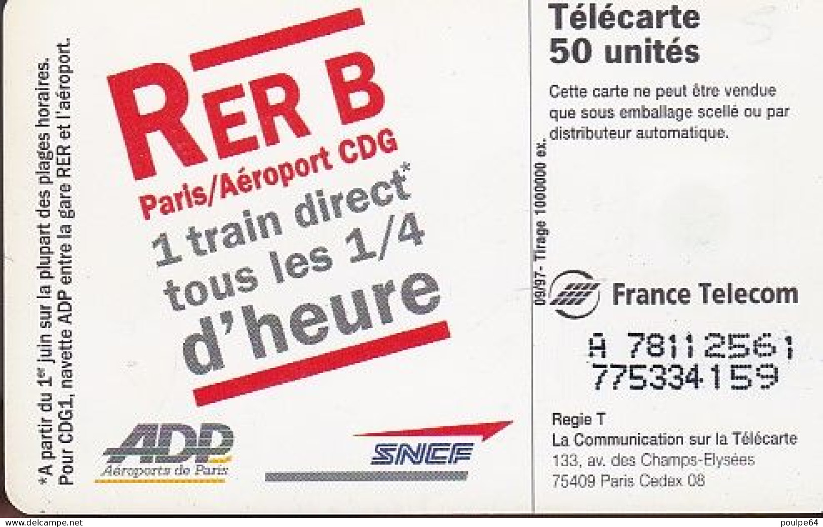 F786  09/1997 - SNCF RER B - 50 SO3 - 1997