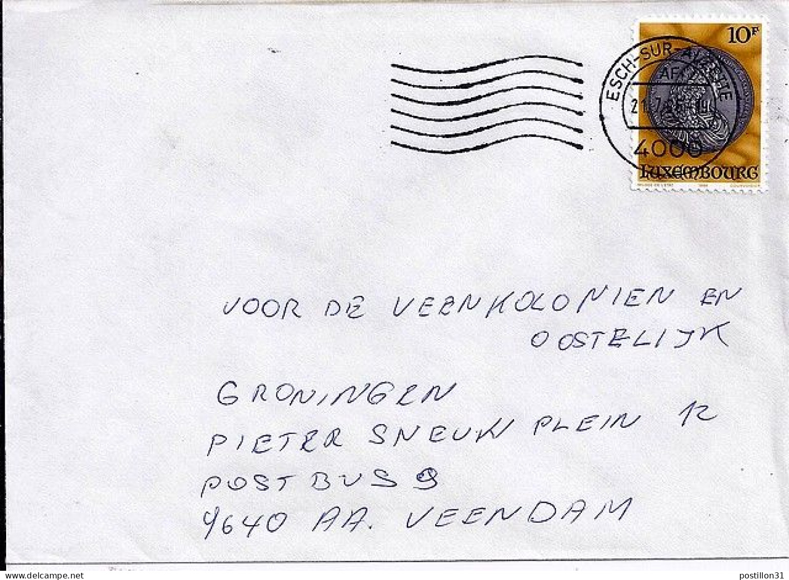 LUXEMBOURG N° 1094 S/L. DU 21.7.86 - Cartas & Documentos