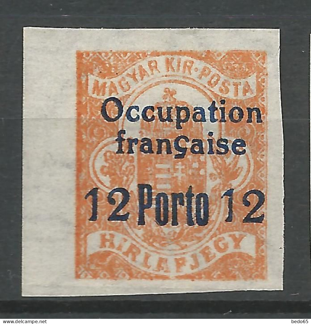 HONGRIE ( ARAD ) TAXE N° 1 NEUF** LUXE SANS CHARNIERE / Hingeless / MNH - Autres & Non Classés