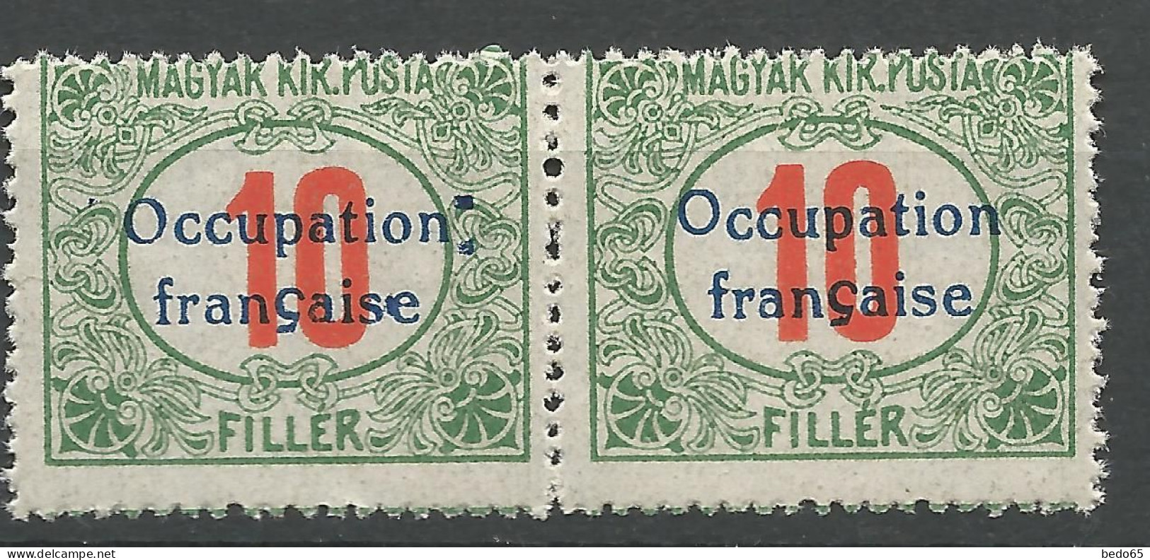 HONGRIE ( ARAD ) TAXE N° 7 Variétée 2 Point : Après N D'Occupation NEUF** LUXE SANS CHARNIERE / Hingeless / MNH - Otros & Sin Clasificación