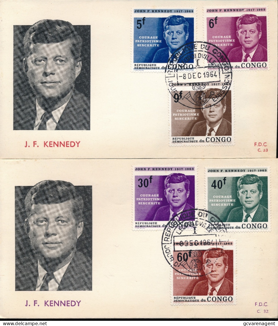 2 COVER 1963  FDC J.F.KENNEDY - FDC