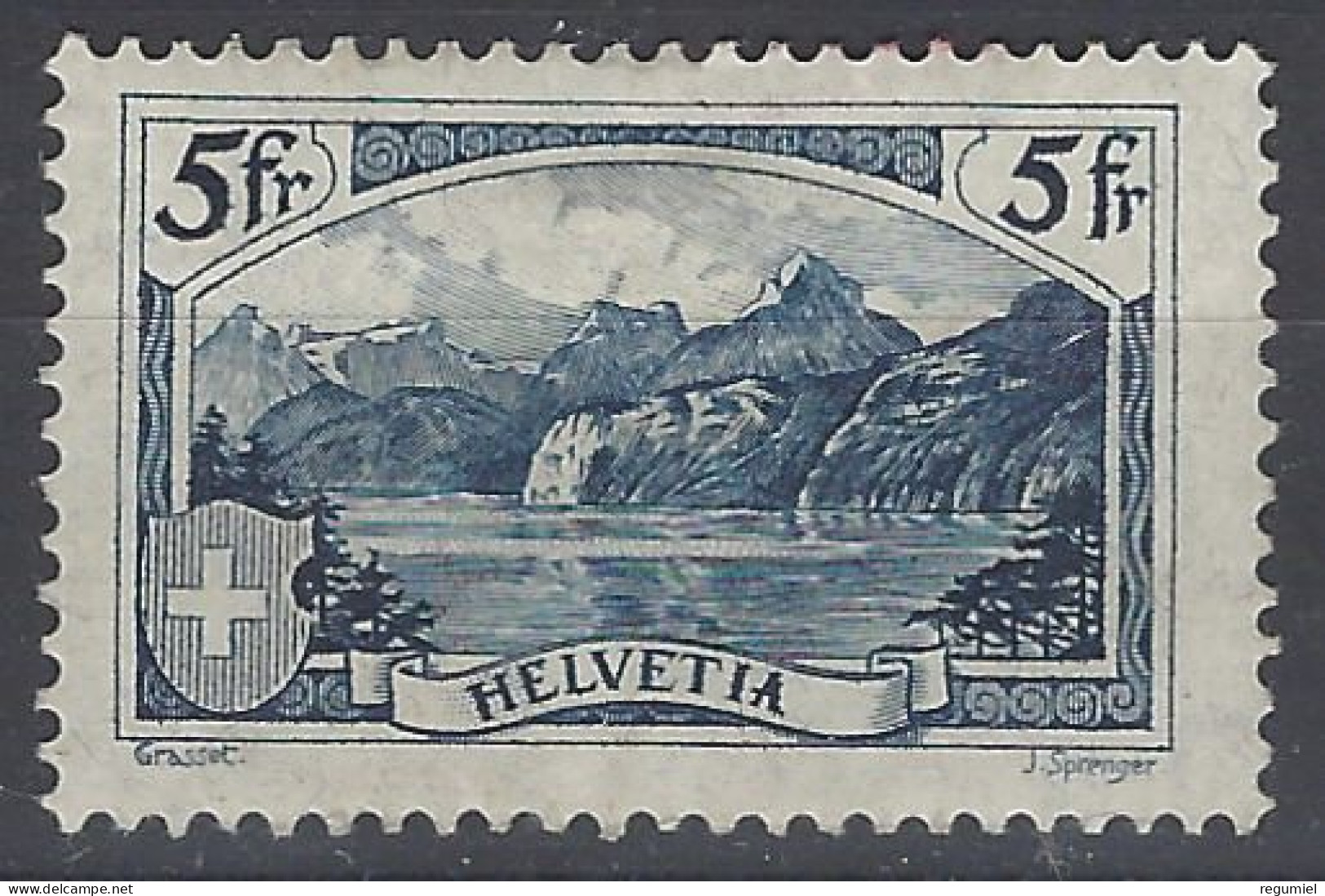 Suiza 0230 * Charnela. 1928 - Neufs