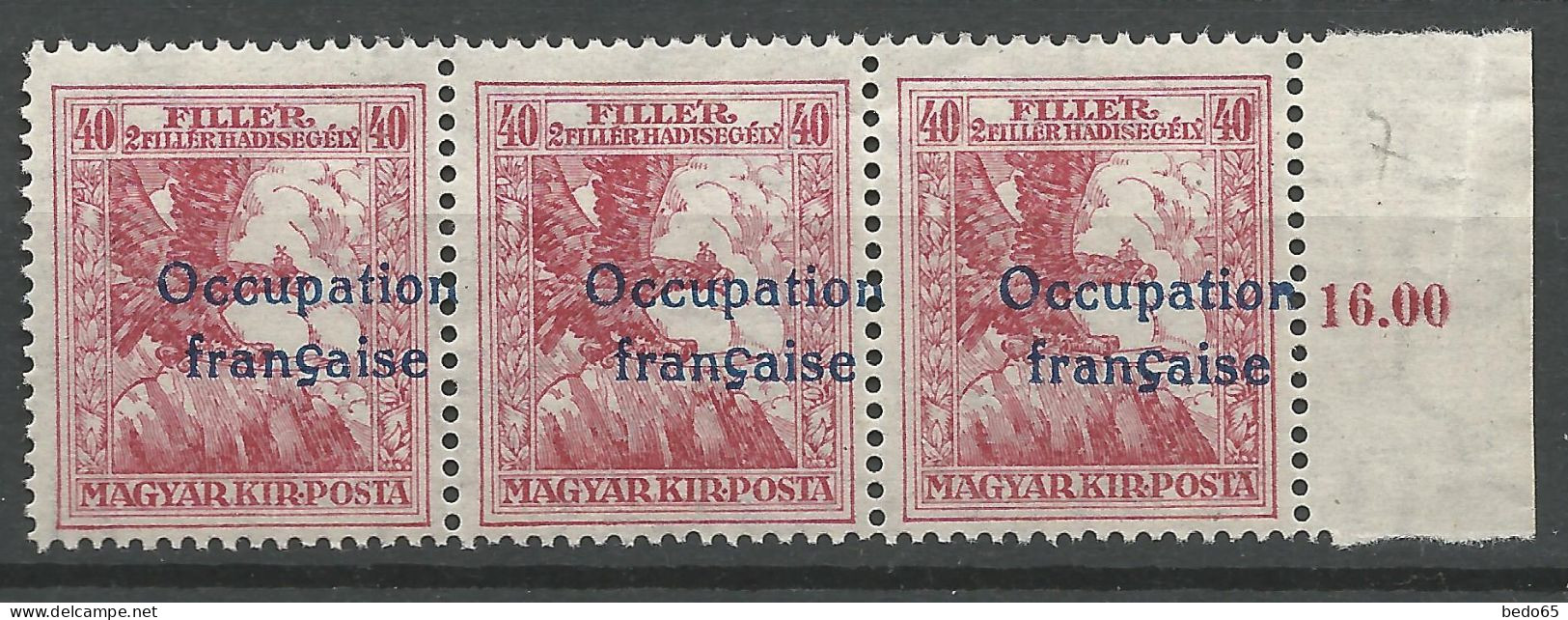 HONGRIE ( ARAD )  N° 3 Surcharge Déplacée NEUF** LUXE SANS CHARNIERE / Hingeless / MNH - Ungebraucht