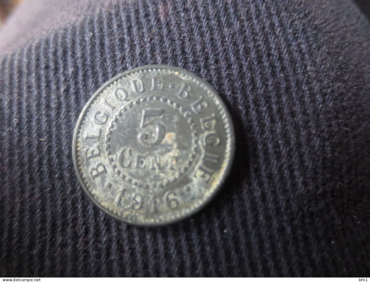 BELGIQUE 5 CENTIMES 1916 SUP - 5 Cents