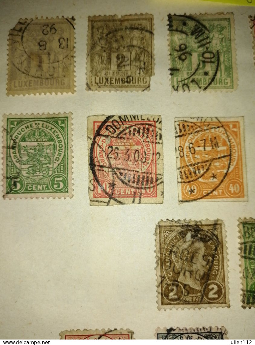 Timbre Luxembourg - 1882 Alegorias