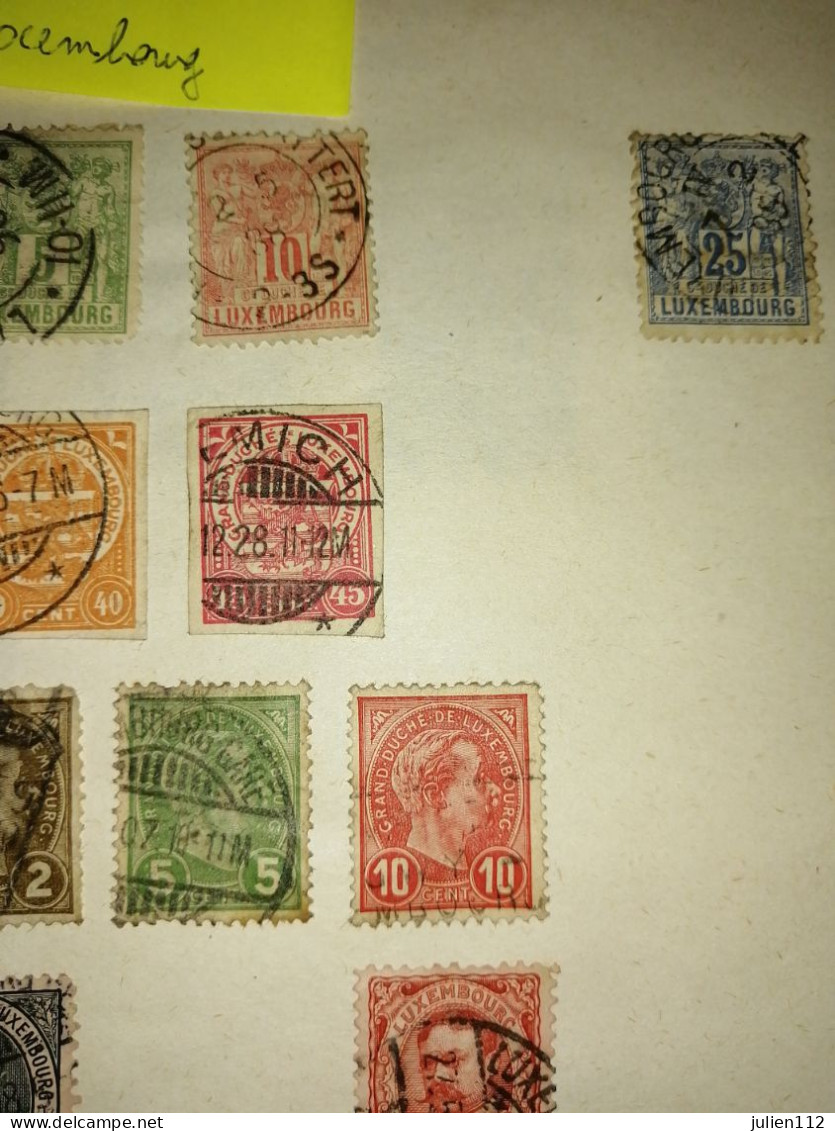 Timbre Luxembourg - 1882 Alegorias