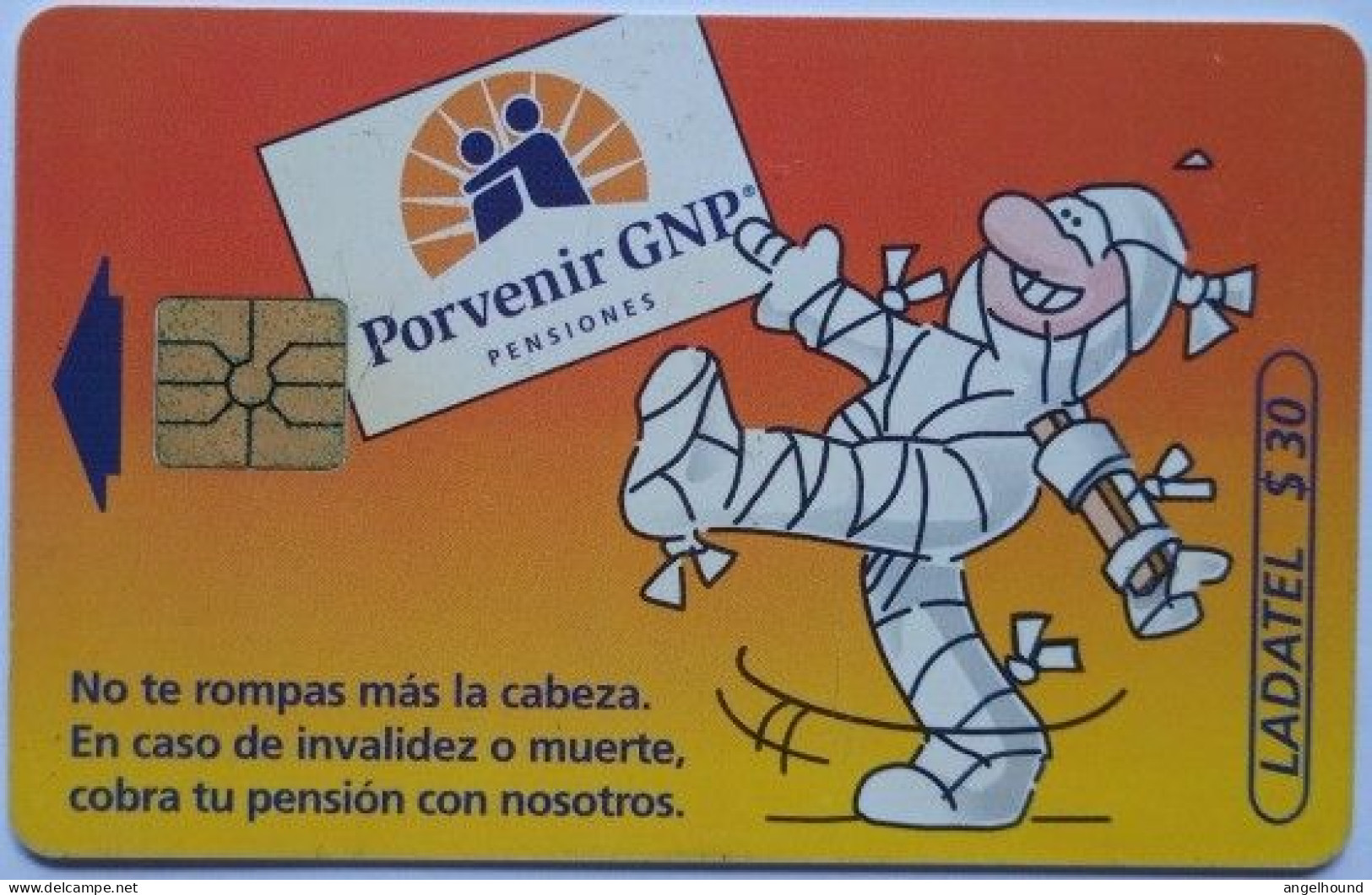 Mexico Ladatel $30 Chip Card - Porvenir Grip 1- No Te Rompas Mas La Cabeza - Mexique