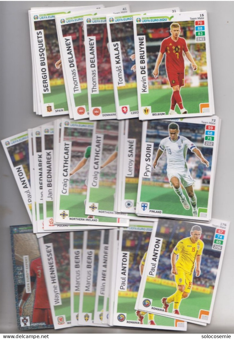 Trading Cards - EURO 2020 # n. 53 fig , con doppie - figurine calciatori  ADRENALYN Panini - perfette condizioni