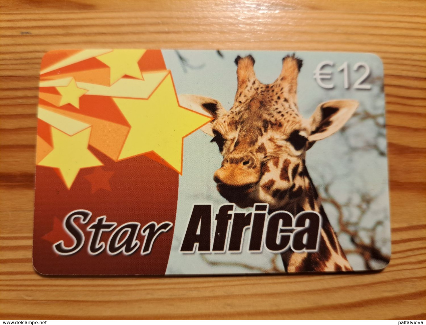 Prepaid Phonecard Netherlands, Star Africa - Giraffe - Cartes GSM, Prépayées Et Recharges