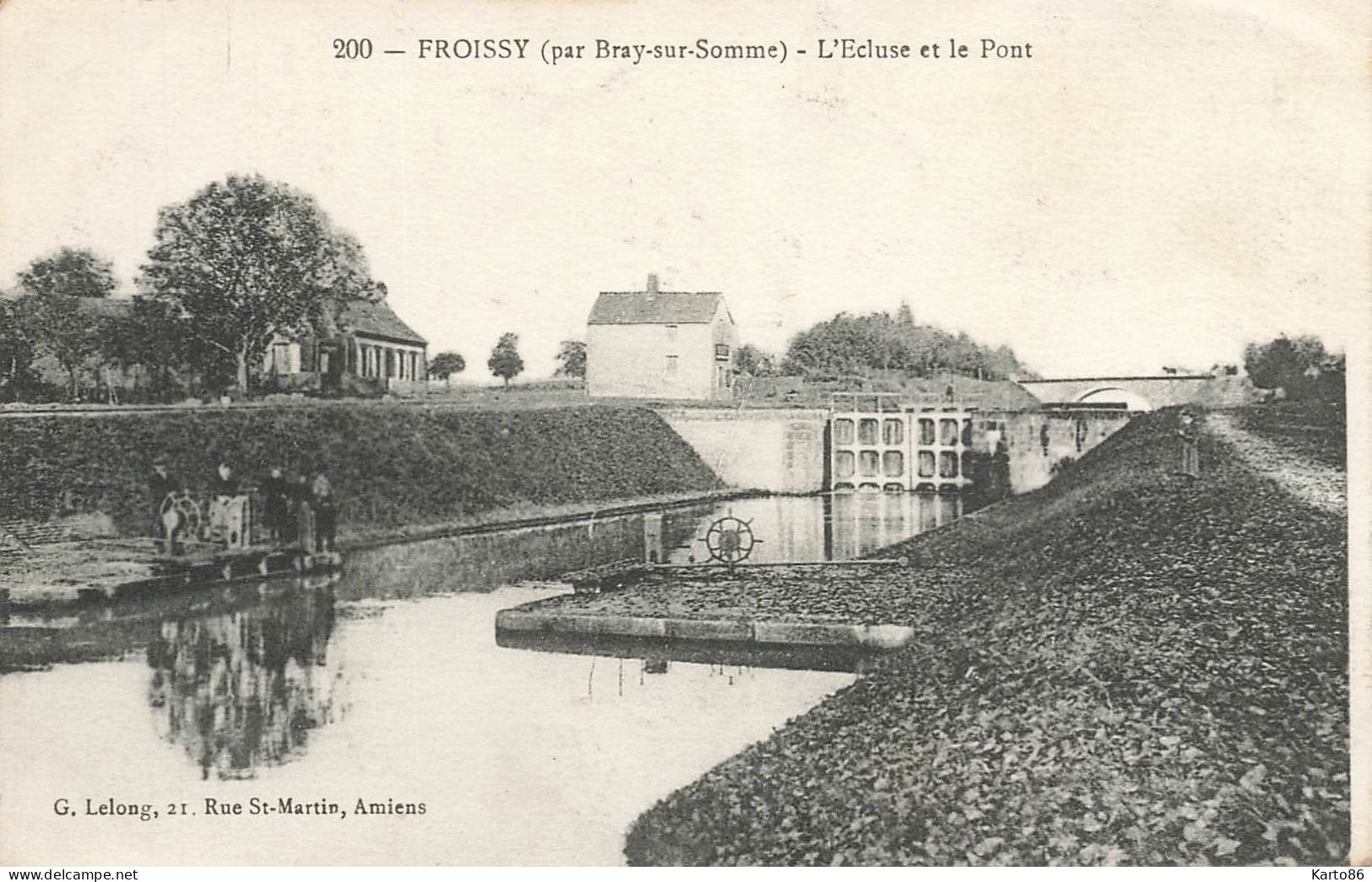 Bray Sur Somme * Village Hameau De Froissy * L'écluse Et Le Pont * Canal - Bray Sur Somme