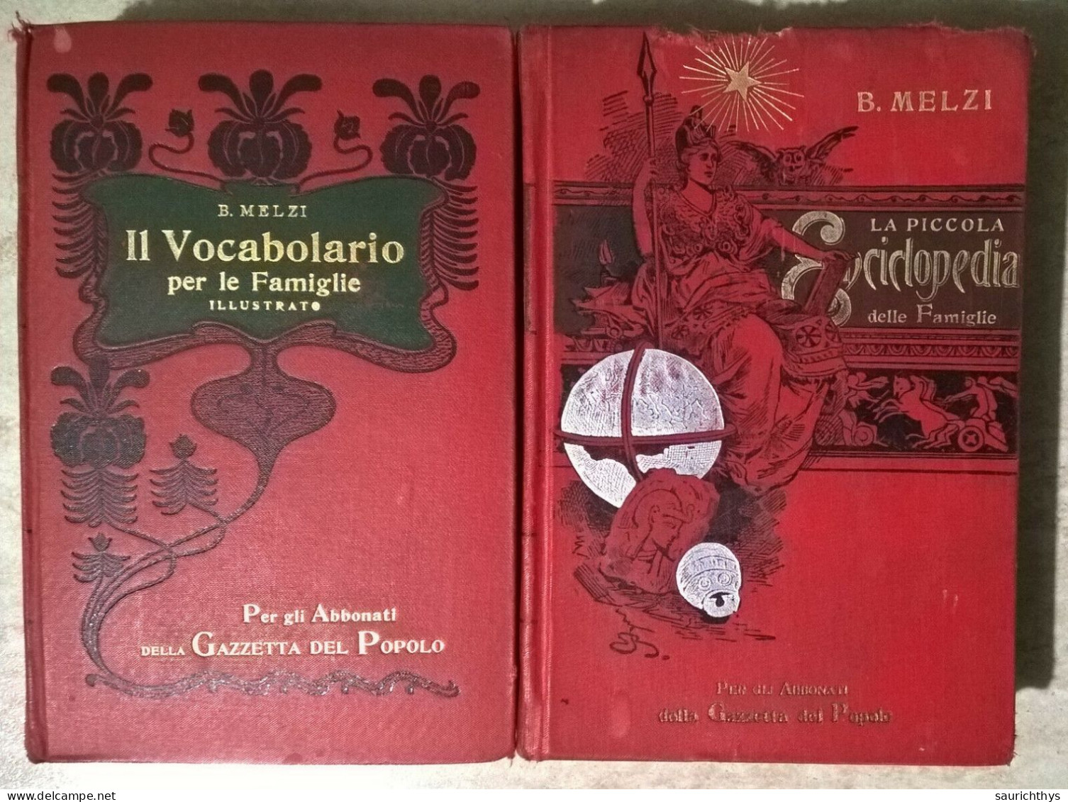 Melzi La Piccola Enciclopedia Delle Famiglie Il Vocabolario Per Le Famiglie Illustrato 1903 Abbonati Gazzetta Del Popolo - Wörterbücher