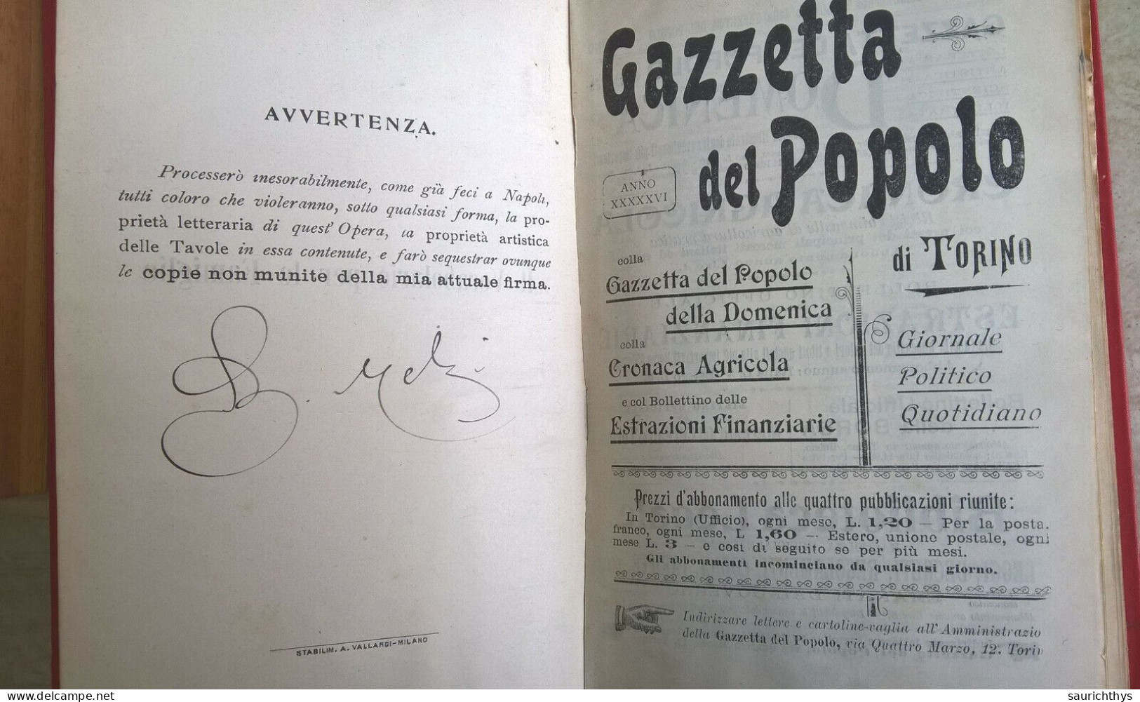 Melzi La Piccola Enciclopedia Delle Famiglie Il Vocabolario Per Le Famiglie Illustrato 1903 Abbonati Gazzetta Del Popolo - Woordenboeken