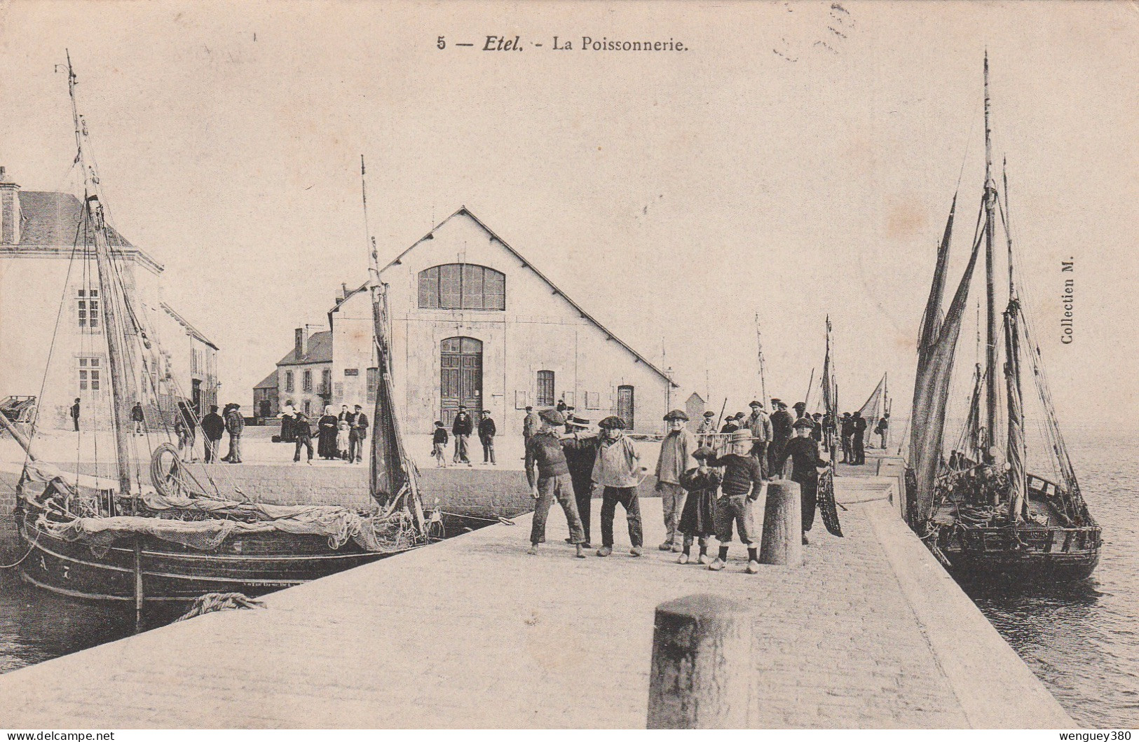56  ETEL    La Poissonnerie.   TB PLAN   1906            PAS COURANT - Etel