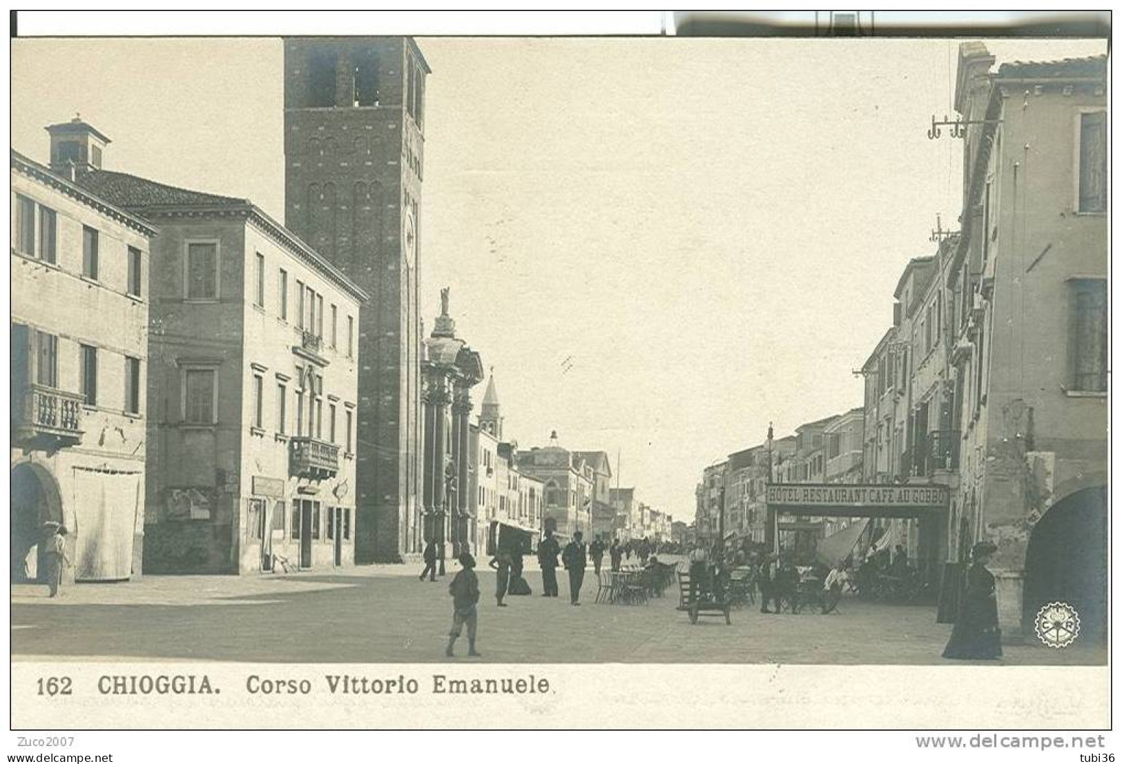 CHIOGGIA - CORSO VITTORIO EMANUELE -B/N NON VIAGGIATA  - ANIMATA - Chioggia