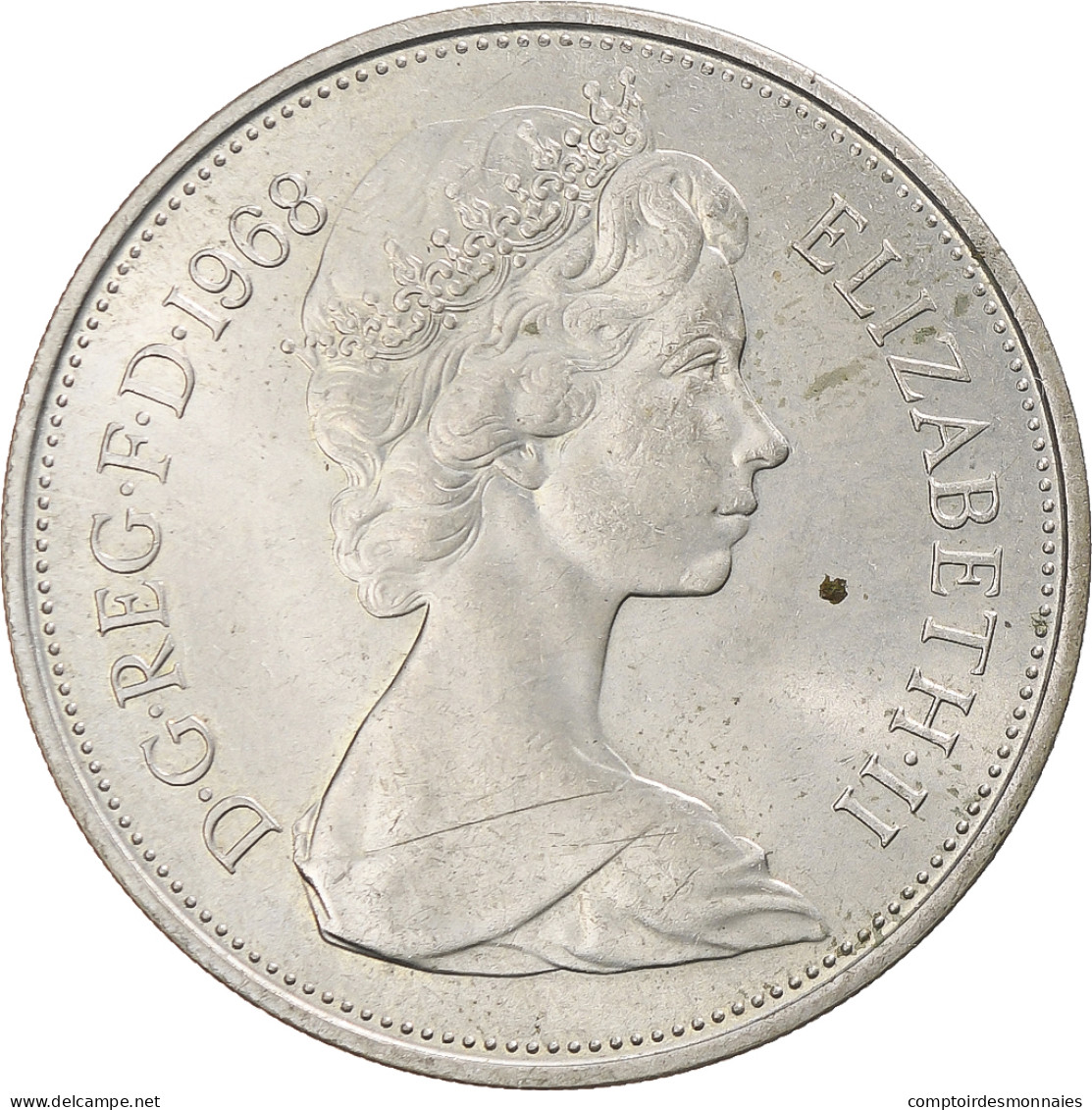 Grande-Bretagne, Elizabeth II, 10 New Pence, 1968, British Royal Mint, FDC, Du - 10 Pence & 10 New Pence