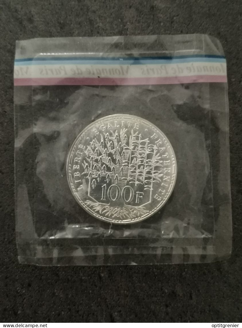 ESSAI 100 FRANCS ARGENT PANTHEON 1982 FRANCE SOUS SCELLEE / SILVER - Essais, Piéforts, épreuves & Flans Brunis