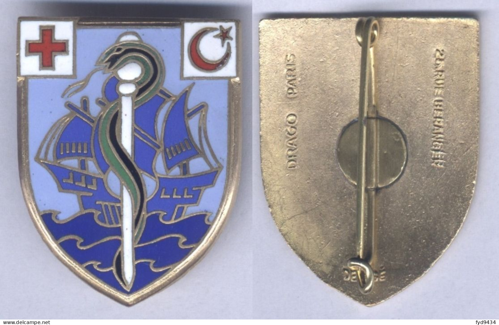 Insigne De L'Hôpital Maritime De Sidi Abdallah - Medical Services