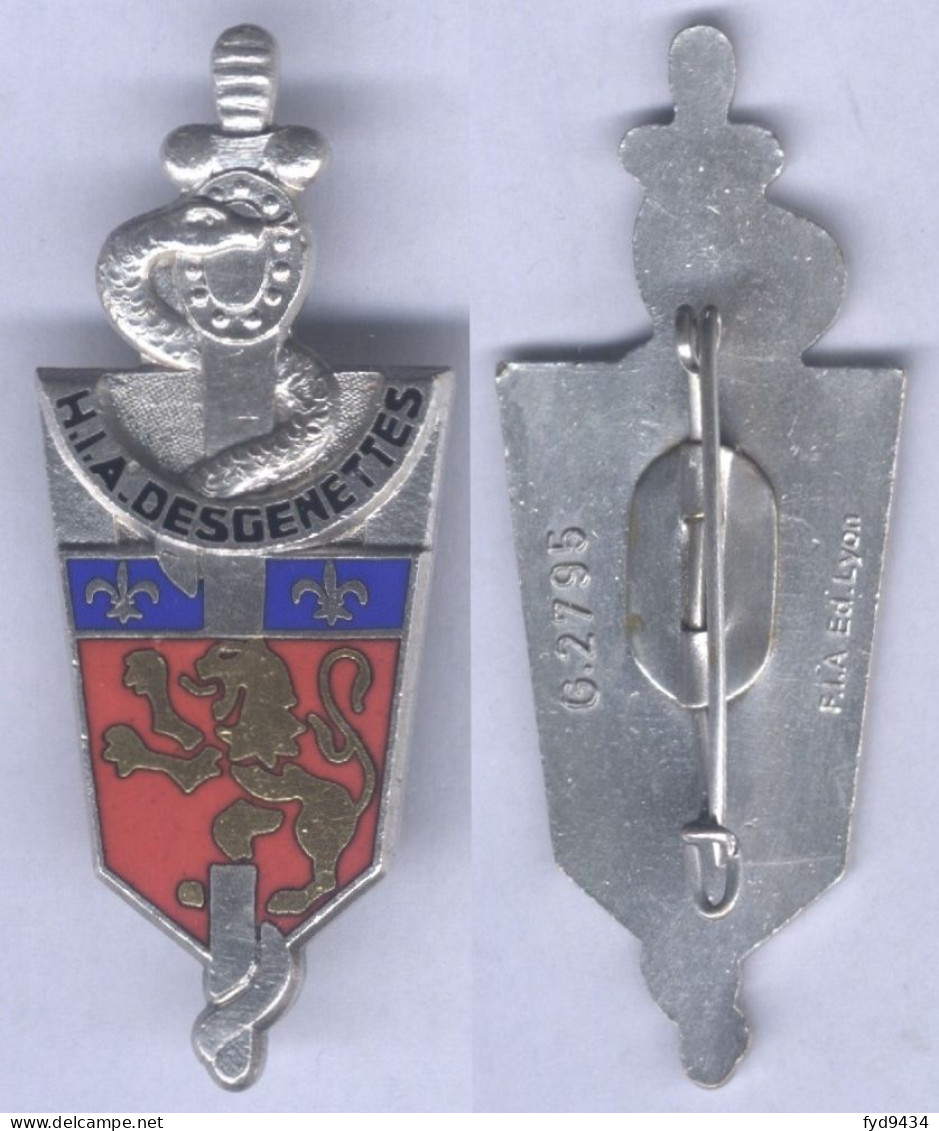 Insigne De L'Hôpital D'Instruction Des Armées Desgenettes - Medical Services