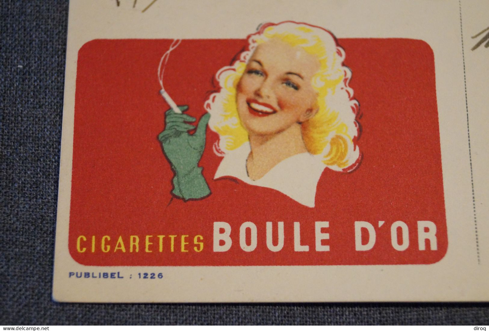 Publicité Boule D'Or 1954, Publibel,belle Carte Ancienne,originale Pour Collection - Altri & Non Classificati