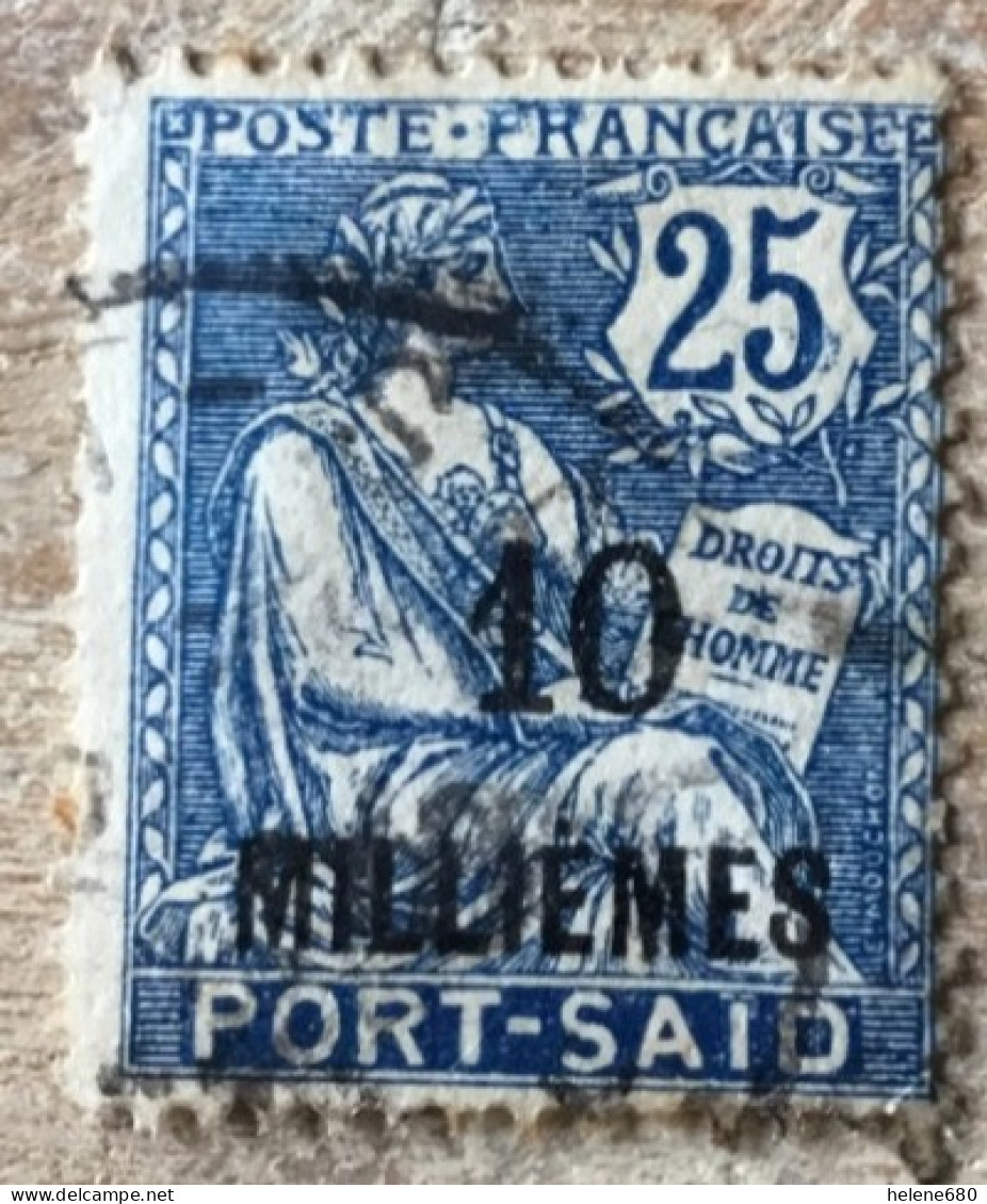 PORT-SAÏD . Type Mouchon N°53 - Usados