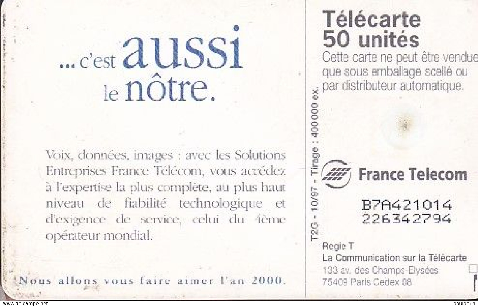 F795  10/1997 - Piscine " France Télécom " - 50 GEM2 - 1997