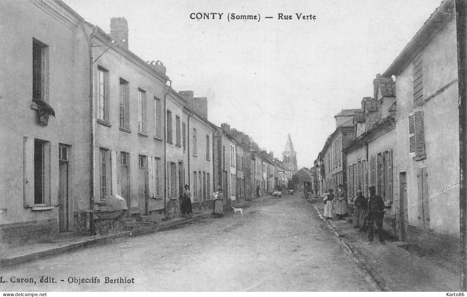 Conty * La Rue Verte * Villageois - Conty