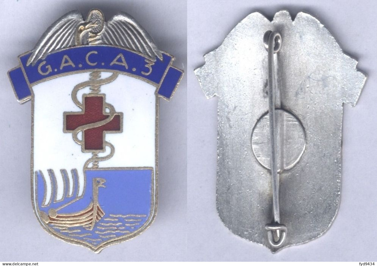 Insigne Du Groupement D'Ambulance De Corps D'Armée N° 3 - Services Médicaux