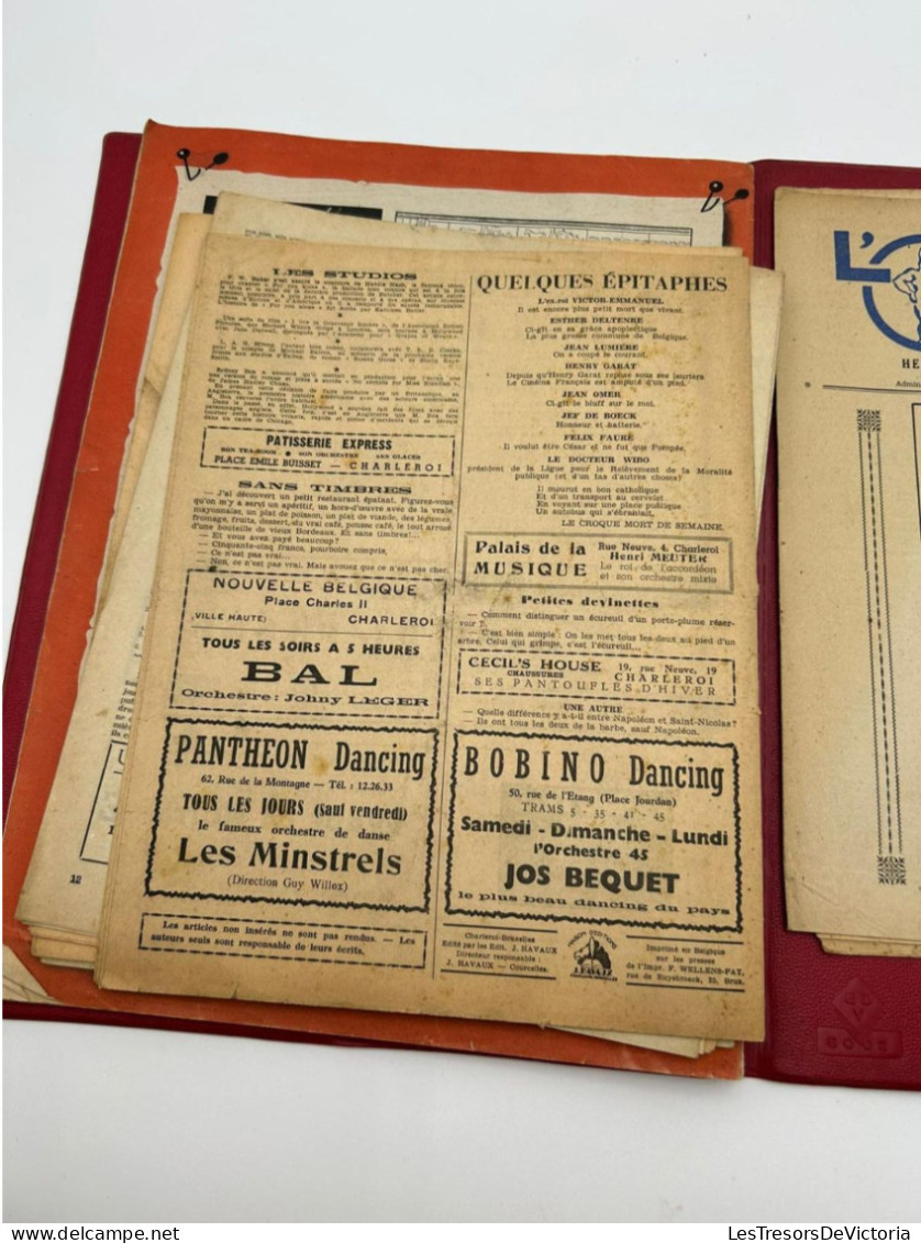 LIVRE - Lot De Magazines L'optimiste Et Divers - Journaux 1945 Dans Une Pochette Rouge - Autres & Non Classés