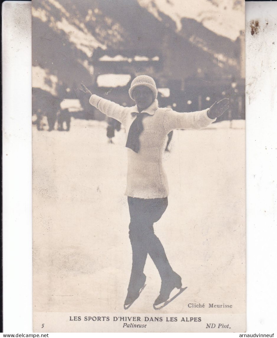 UNE PATINEUSE CARTE PHOTO - Patinage Artistique