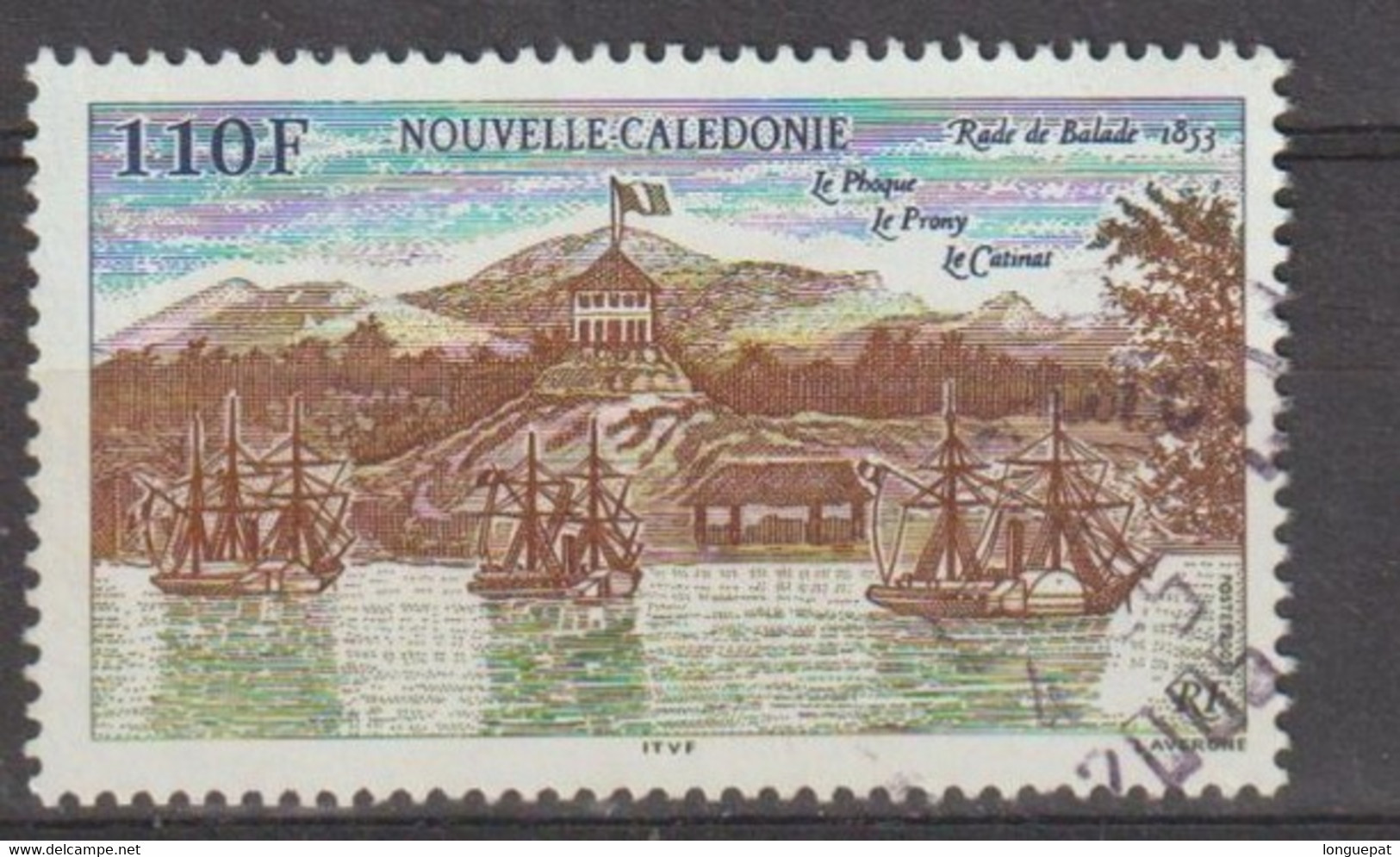 NOUVELLE-CALEDONIE - La Rade De BALADE : Navires à Vapeur Avoso Le Phoque, Corvette Le Prony Et Le Catinat - Used Stamps