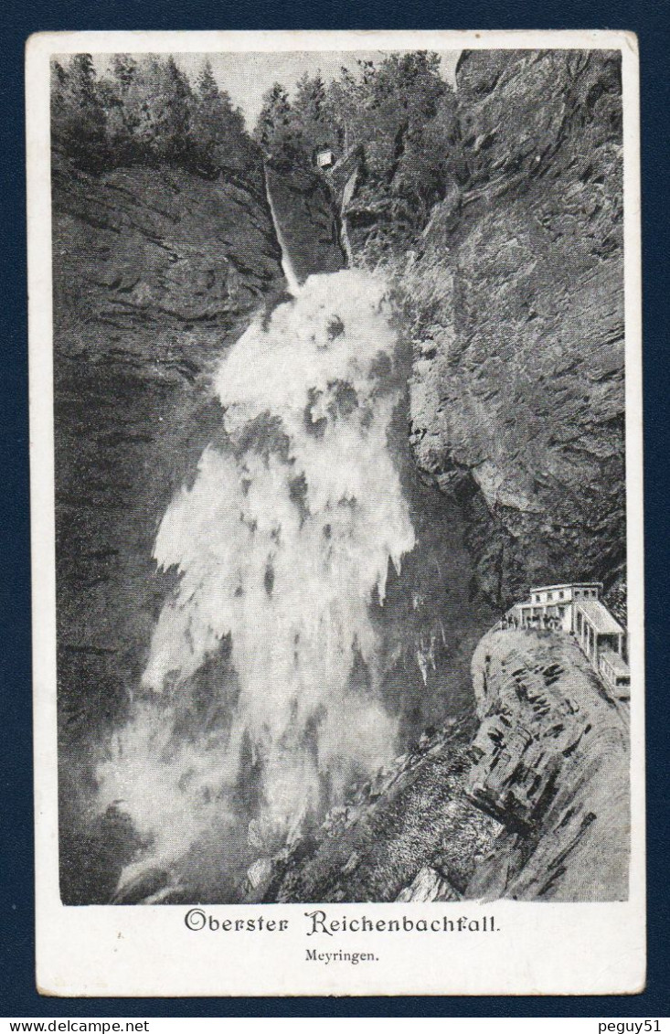 Berne. Meiringen. Oberster Reichenbachfall. Chutes Du Reichenbach. Funiculaire (1899).  Ca 1900 - Meiringen