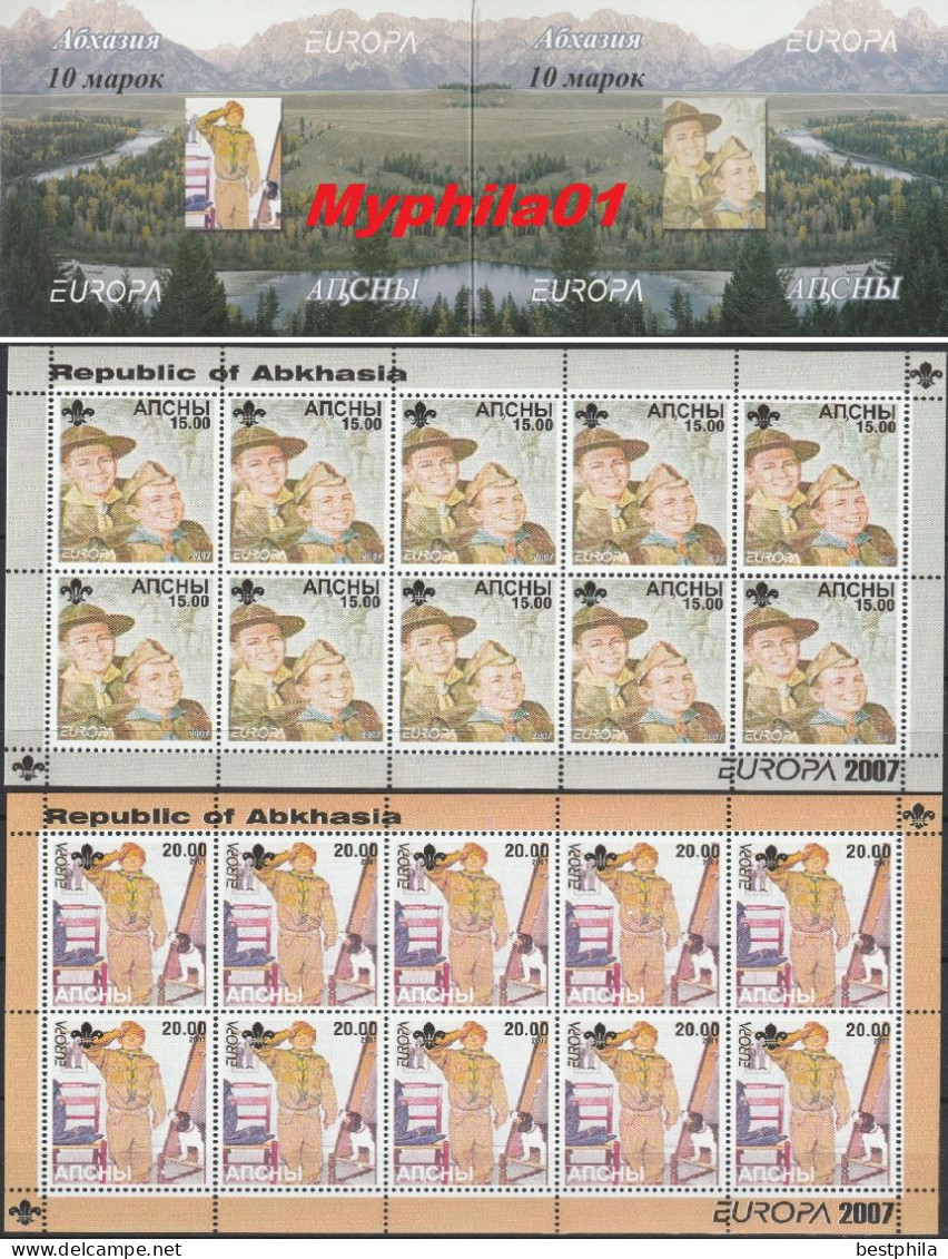 Europa Cept - 2007 - Abkhazia, Abaza - (Georgia) - 1.Booklet Of 10 Set ** MNH - 2007