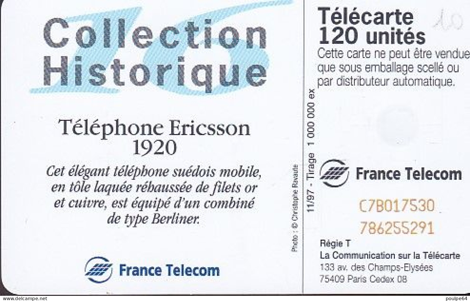 F806 11/1997 - ERICSSON 1920 - 120 SC7 - 1997