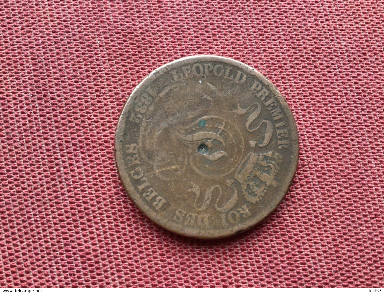 BELGIQUE Monnaie De 10 Cts 1832 Désaxée Très Rare - 10 Cent