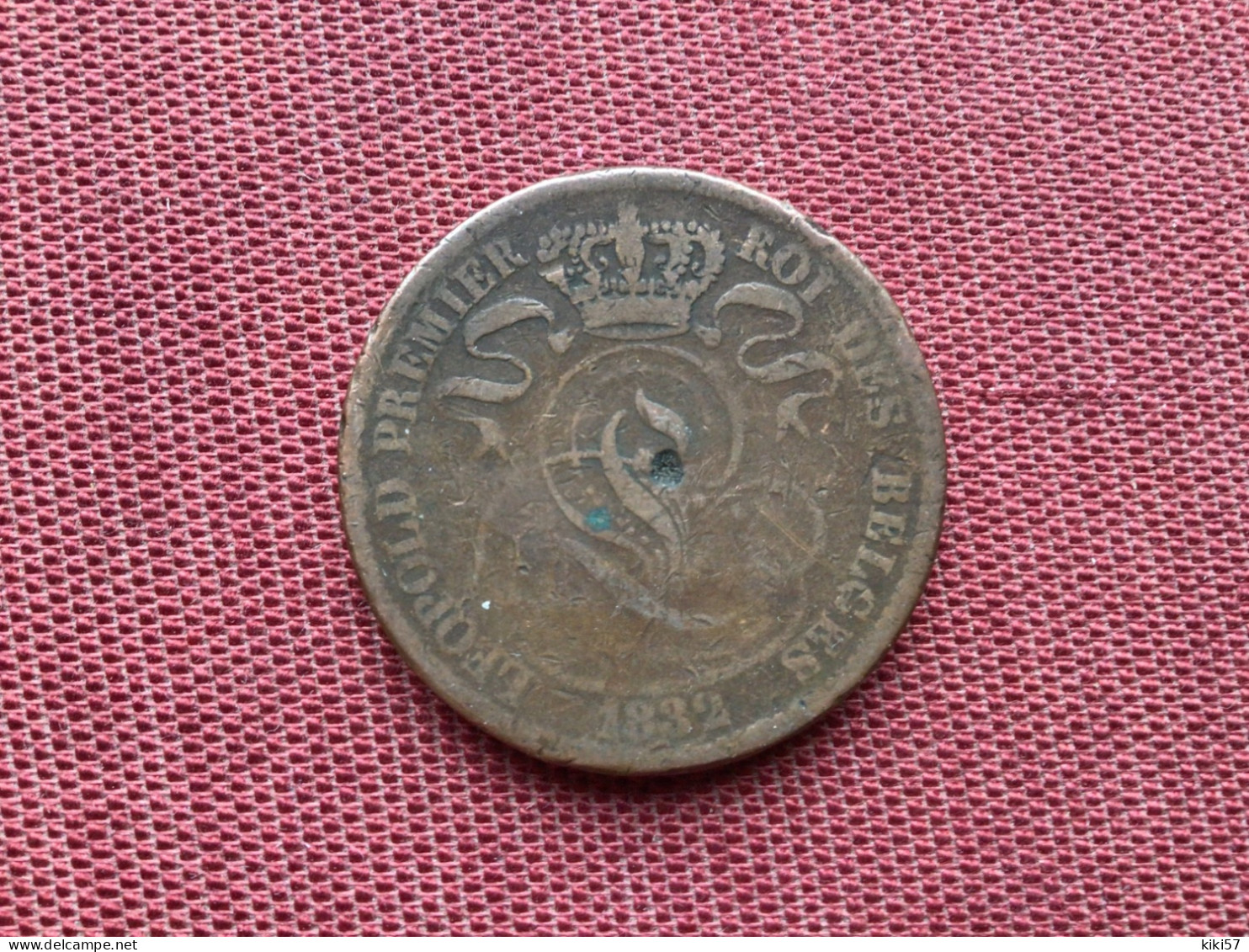 BELGIQUE Monnaie De 10 Cts 1832 Désaxée Très Rare - 10 Cents