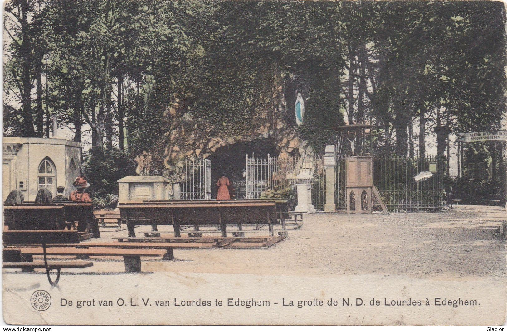 De Grot Van O.L.V. Van Lourdes Te Edeghem - La Grotte De N.D. De Lourdes à Edeghem - Edegem