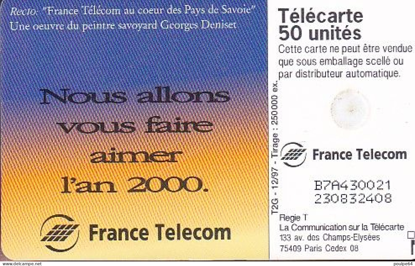 F809 12/1997 - PAYS DE SAVOIE - DR ANNECY - 50 GEM2 - 1997