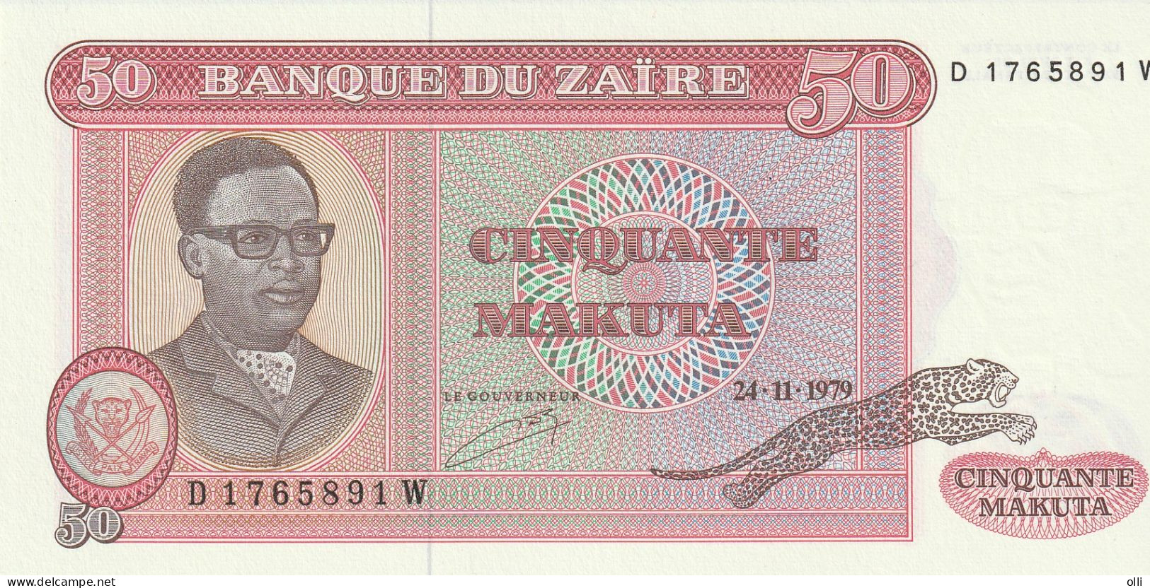 Zaïre, 50 Makuta, 1979  P-17a  UNC - Zaïre