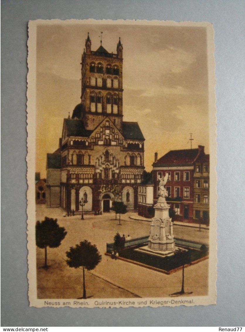 Neuss Am Rhein, Quirinus - Kirche Und Kriegen - Denkmal - Neuss