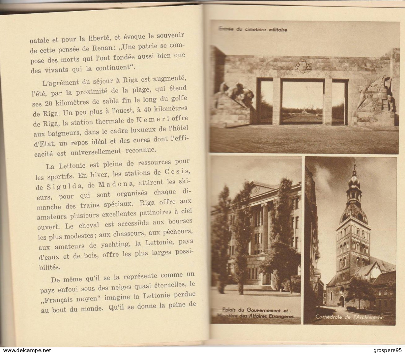 ESTONIE LETTONIE LITHUANIE DEPLIANT TOURISTIQUE EN FRANCAIS SUR LA LETTONIE 14 PAGES