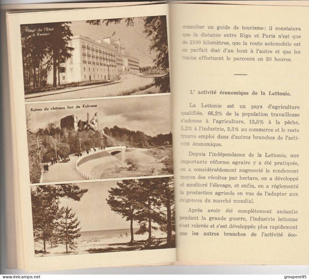 ESTONIE LETTONIE LITHUANIE DEPLIANT TOURISTIQUE EN FRANCAIS SUR LA LETTONIE 14 PAGES