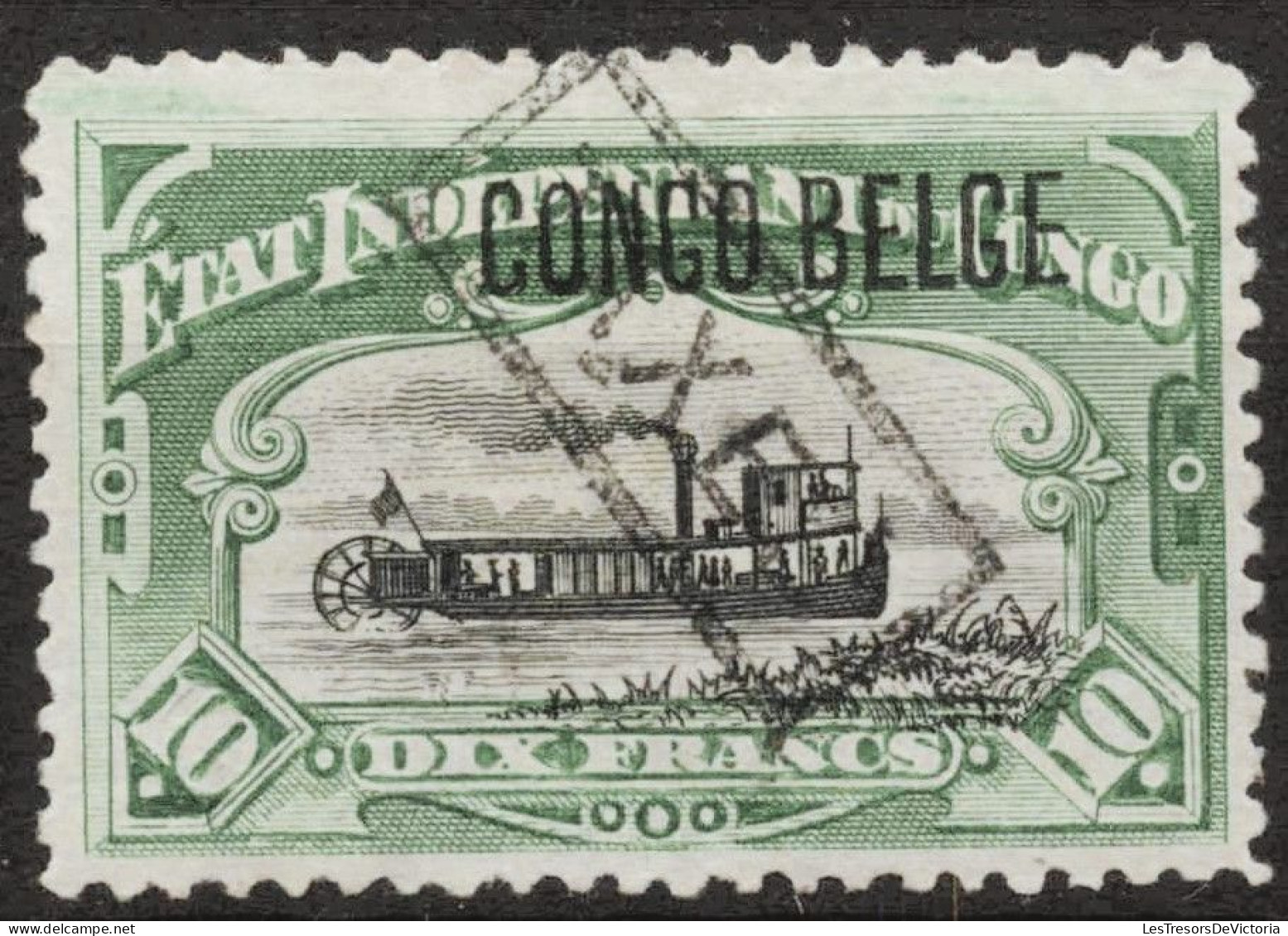 Timbre - Congo Belge - 1909 - COB TX 26* Surcharge Typographique - Cote 350 - Unused Stamps