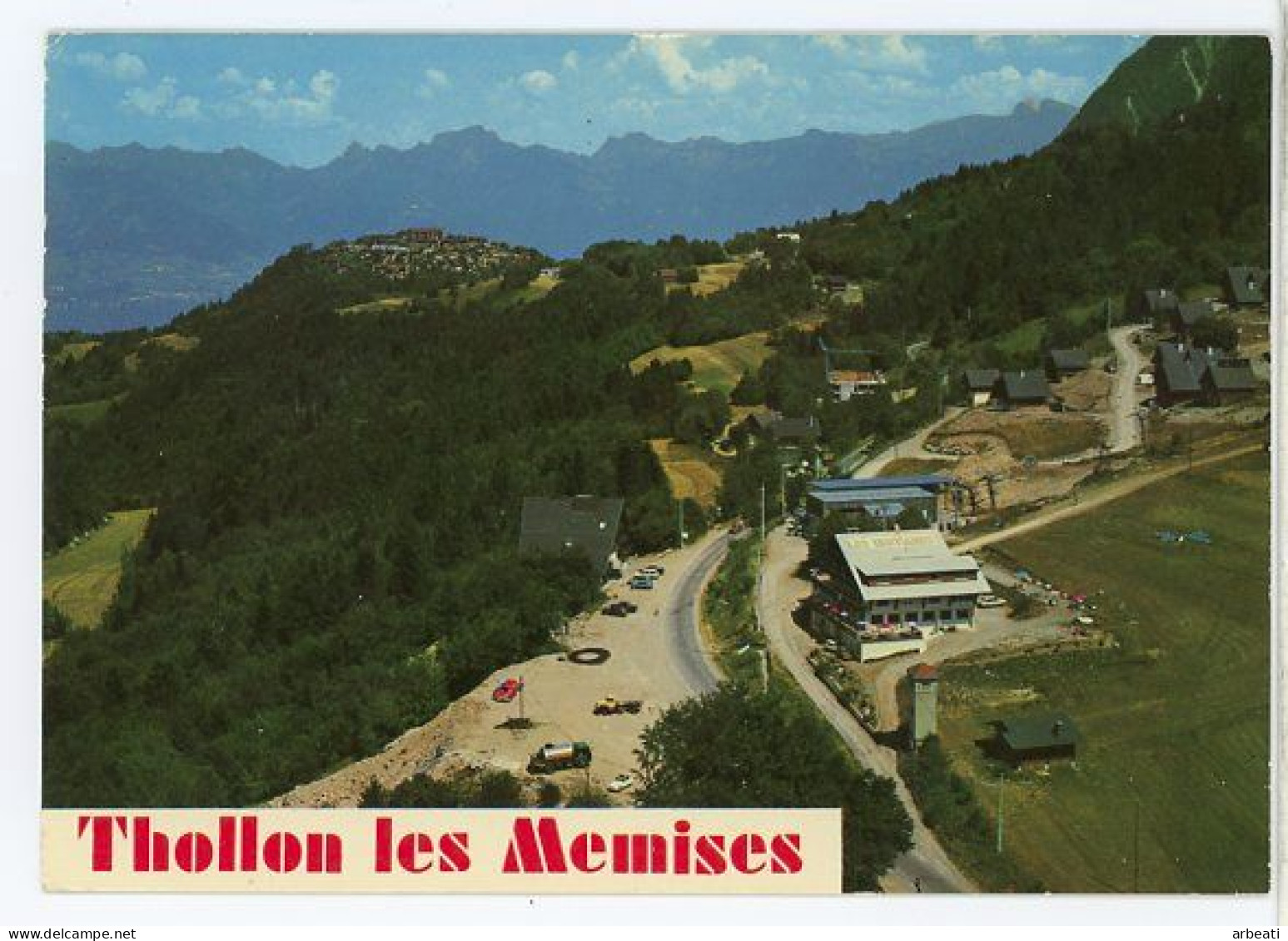 74 THOLLON LES MEMISES ++ Gare Télécabine Des Memises, Grand Roc, Le Lac Léman Et Les Montagnes Suisses ++ - Thollon