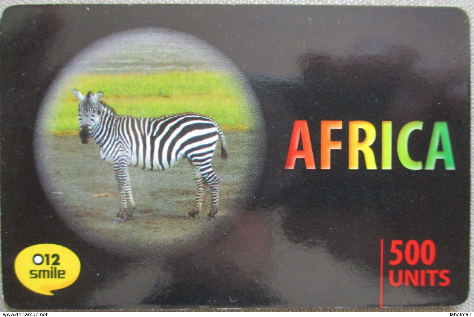 ISRAEL AFRICA TELECARD TELEPHONE PHONE TELEFONWERTKARTE PHONECARD CARTELA CARD CARTE KARTE COLLECTOR 500 UNITS 012 SMILE - Israel