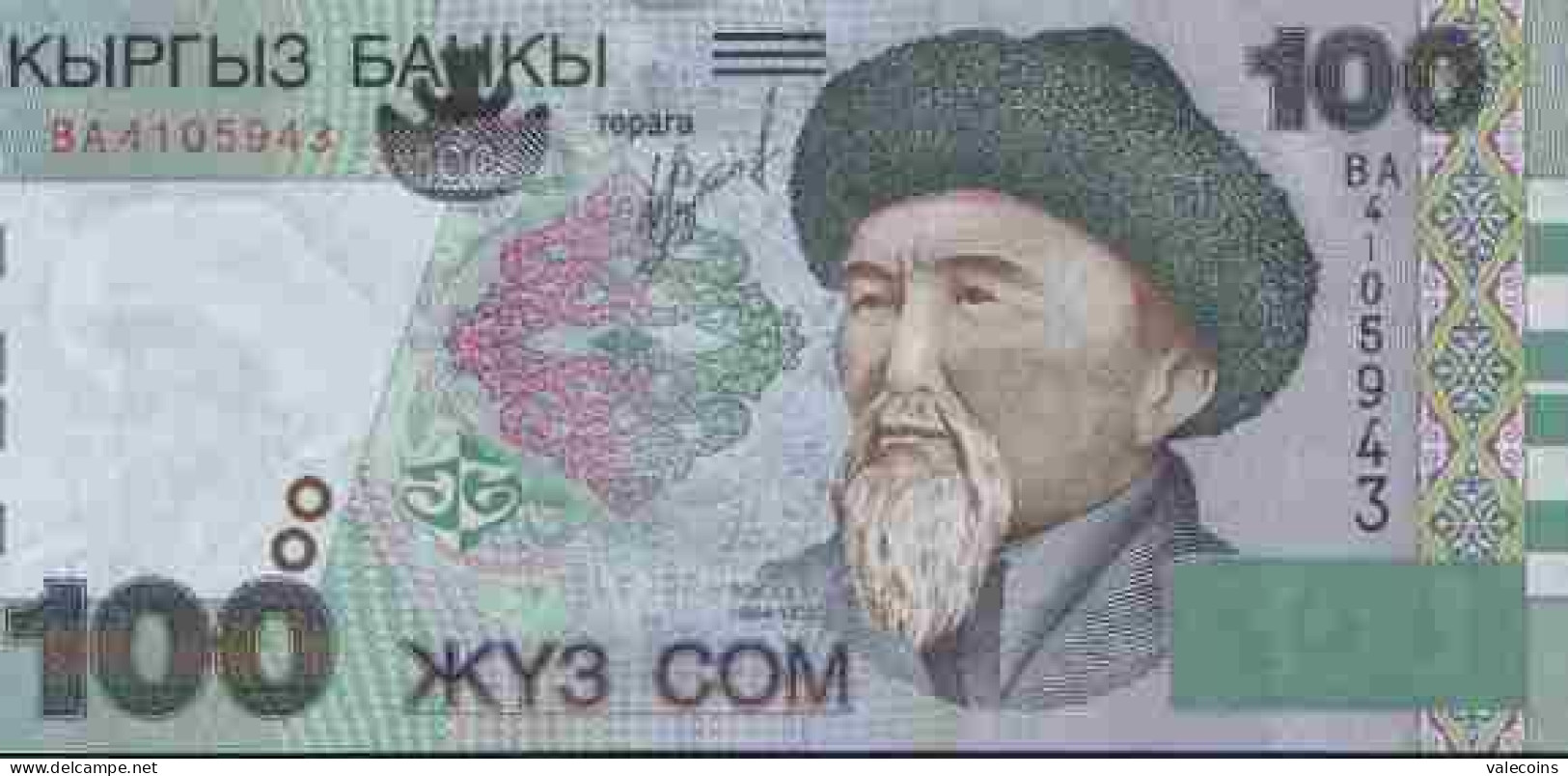 KIRGHIZISTAN KYRGYZSTAN KIRGHIZTAN - 2002 - 100 Som - Pick 21   UNC NEUF - Kirguistán
